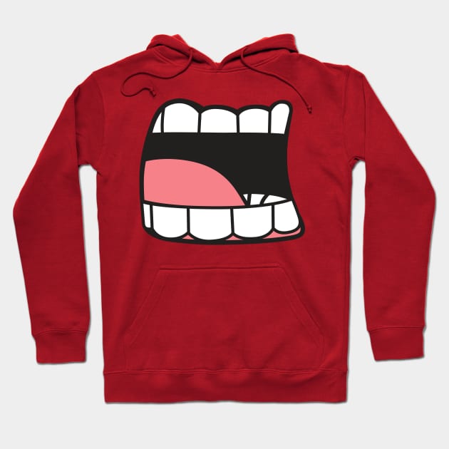 Mouth Hoodie by Plushism